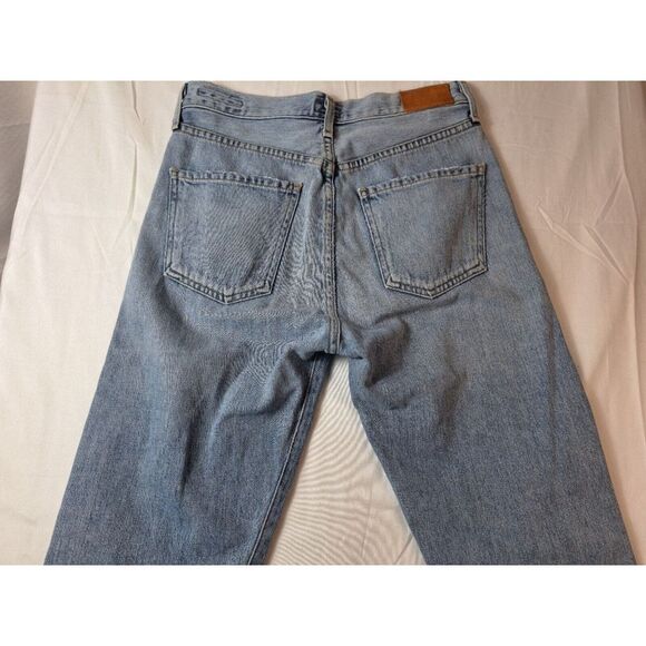 CITIZENS OF HUMANITY Liya High-Rise Classic Fit Crop Jeans Sz 24 Light Blue Torn - Picture 3 of 10